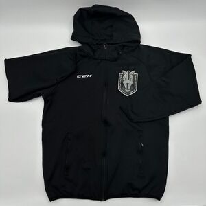 CCM Tactical Dry Mens Large Full Zip Hoodie Henderson Silver Knights Hockey AHL